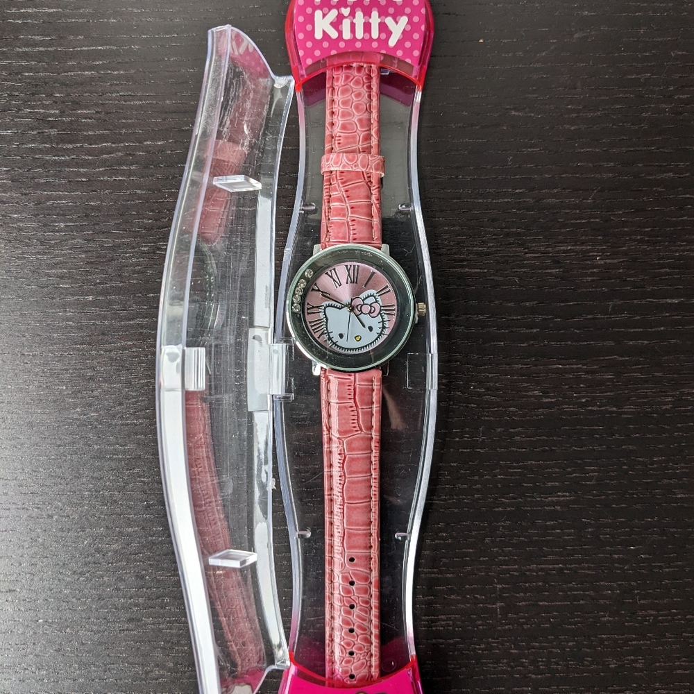 New hello kitty watch, pink watch